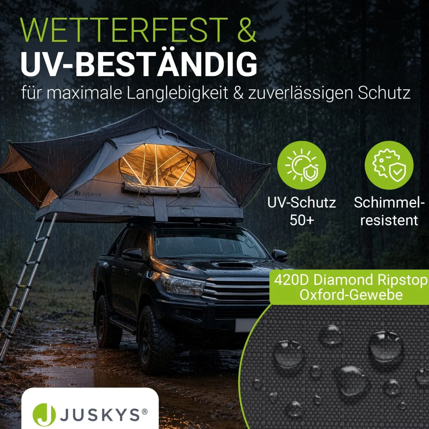 Dachzelt Lago für 2-3 Personen