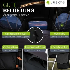 Dachzelt Lago für 2-3 Personen