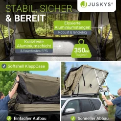 Dachzelt Lago für 2-3 Personen