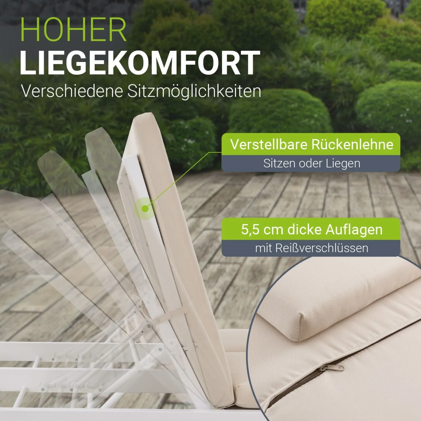 Doppel-Loungebett Kreta
