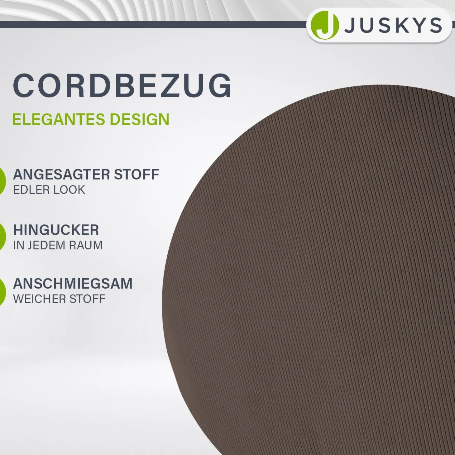 Drehstuhl Clyde mit Cord