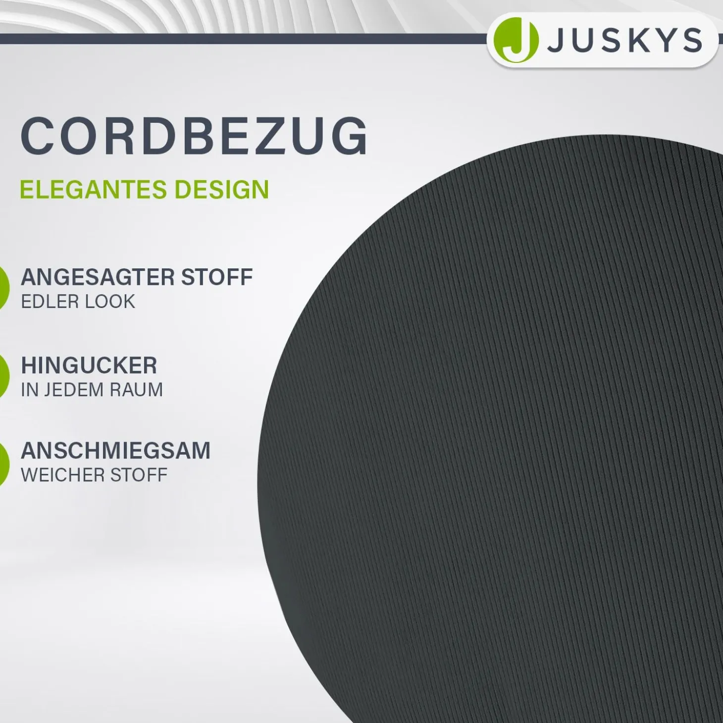 Drehstuhl Clyde mit Cord