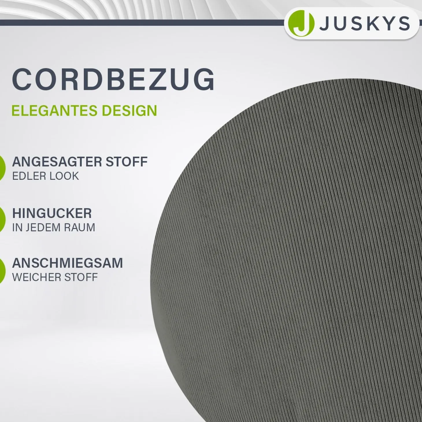 Drehstuhl Clyde mit Cord