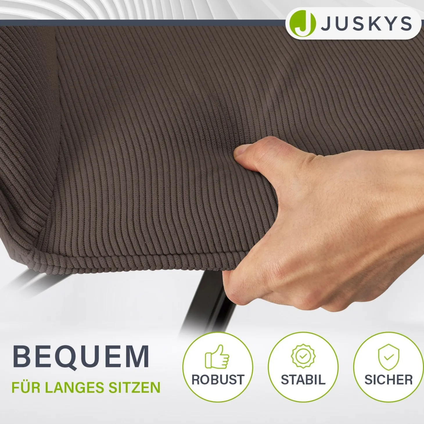 Drehstuhl Clyde mit Cord
