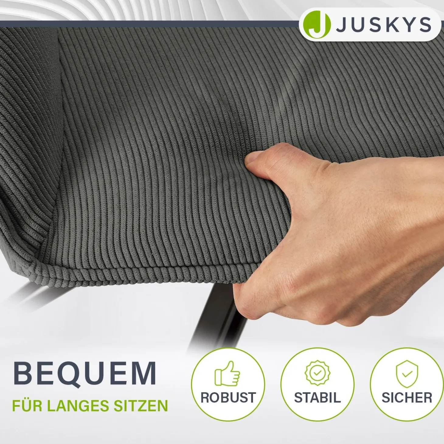 Drehstuhl Clyde mit Cord