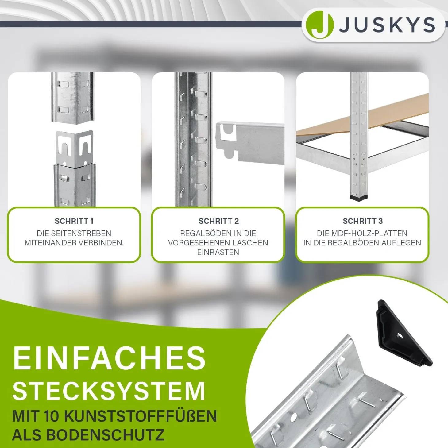 Eckregal Corner Basic 180 x 70 x 40 cm
