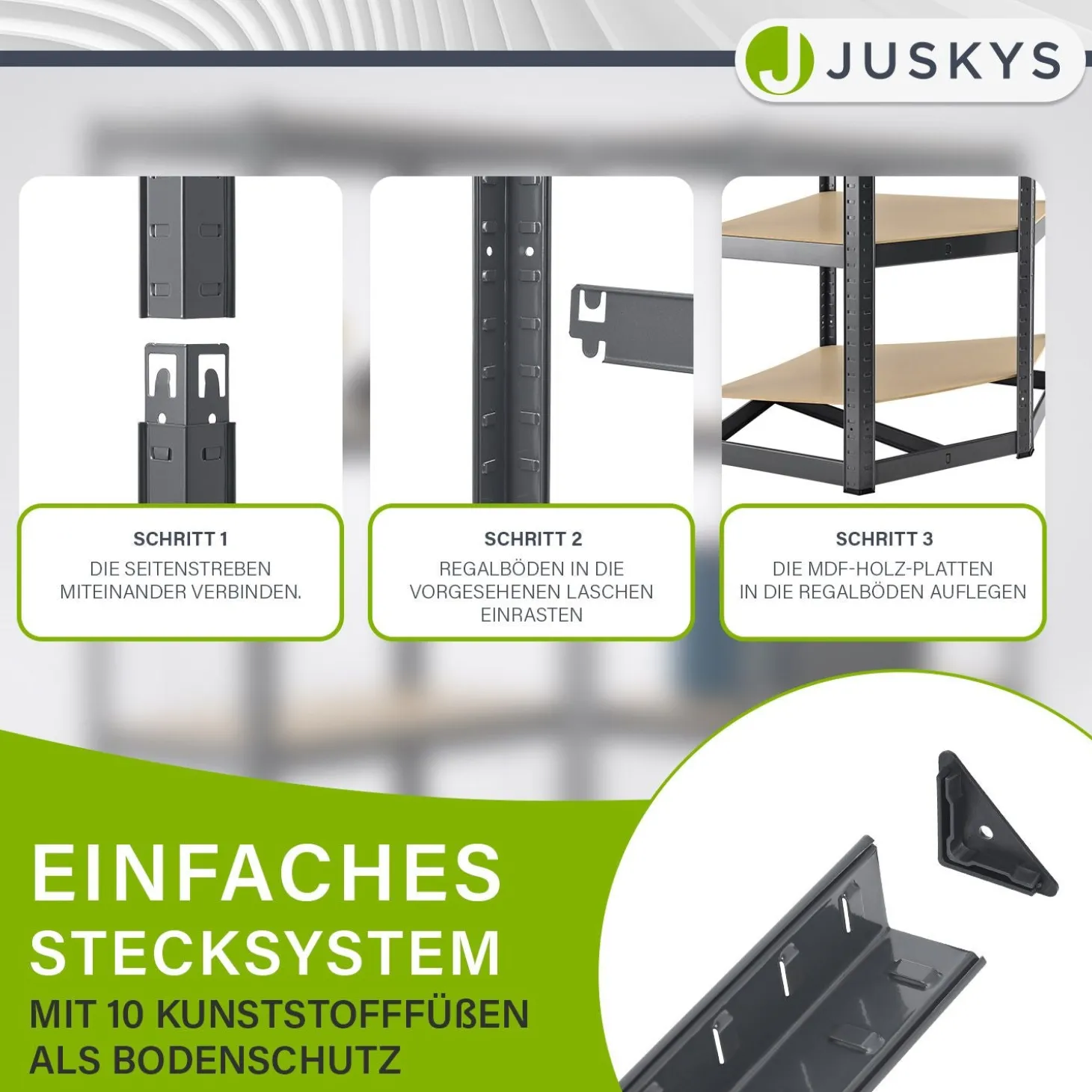 Eckregal Corner Basic 180 x 70 x 40 cm