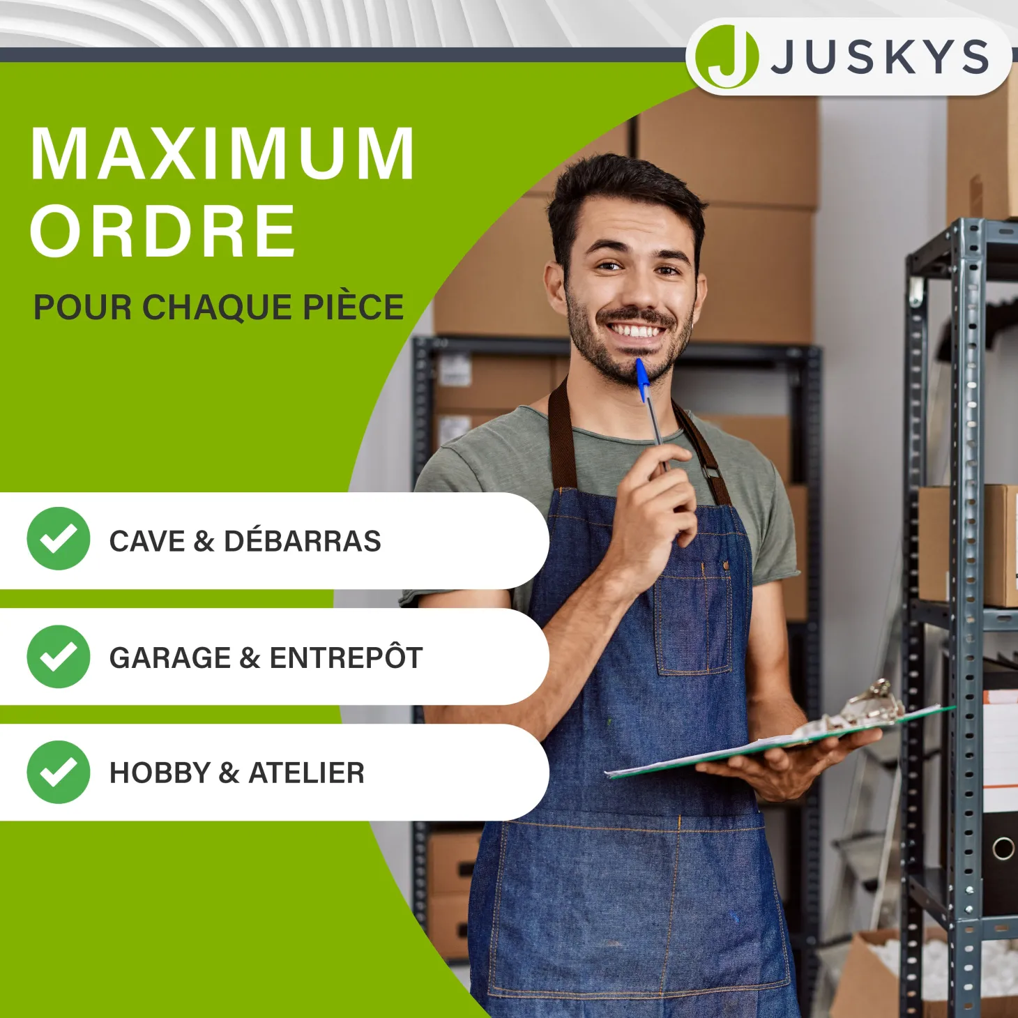 Eckregal Corner Easy 160 x 75 x 40-75 cm