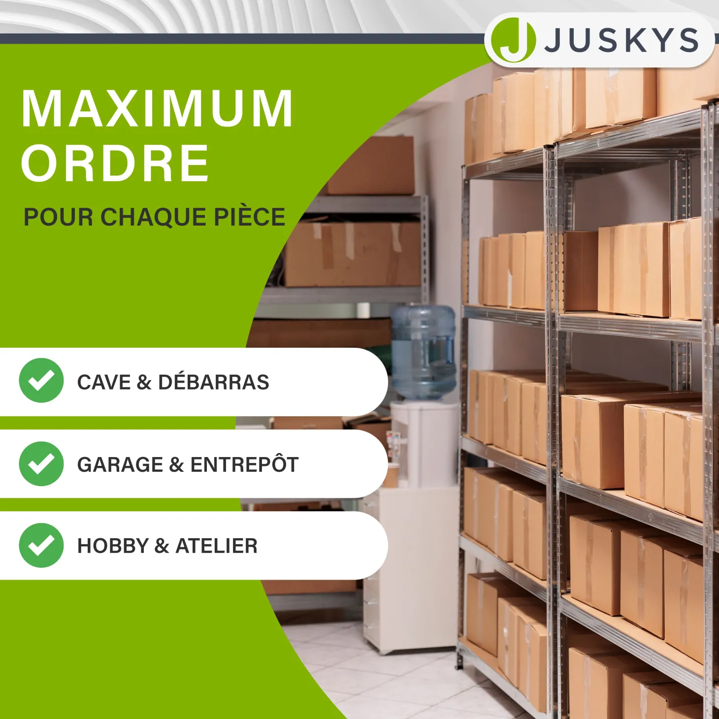 Eckregal Corner Easy 160 x 75 x 40-75 cm