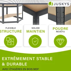 Eckregal Corner Easy 160 x 75 x 40-75 cm