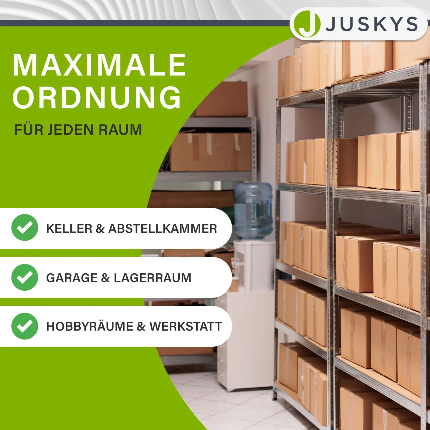 Eckregal Corner Easy 160 x 75 x 40-75 cm