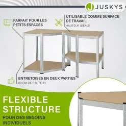 Eckregal Corner Easy 160 x 75 x 40-75 cm