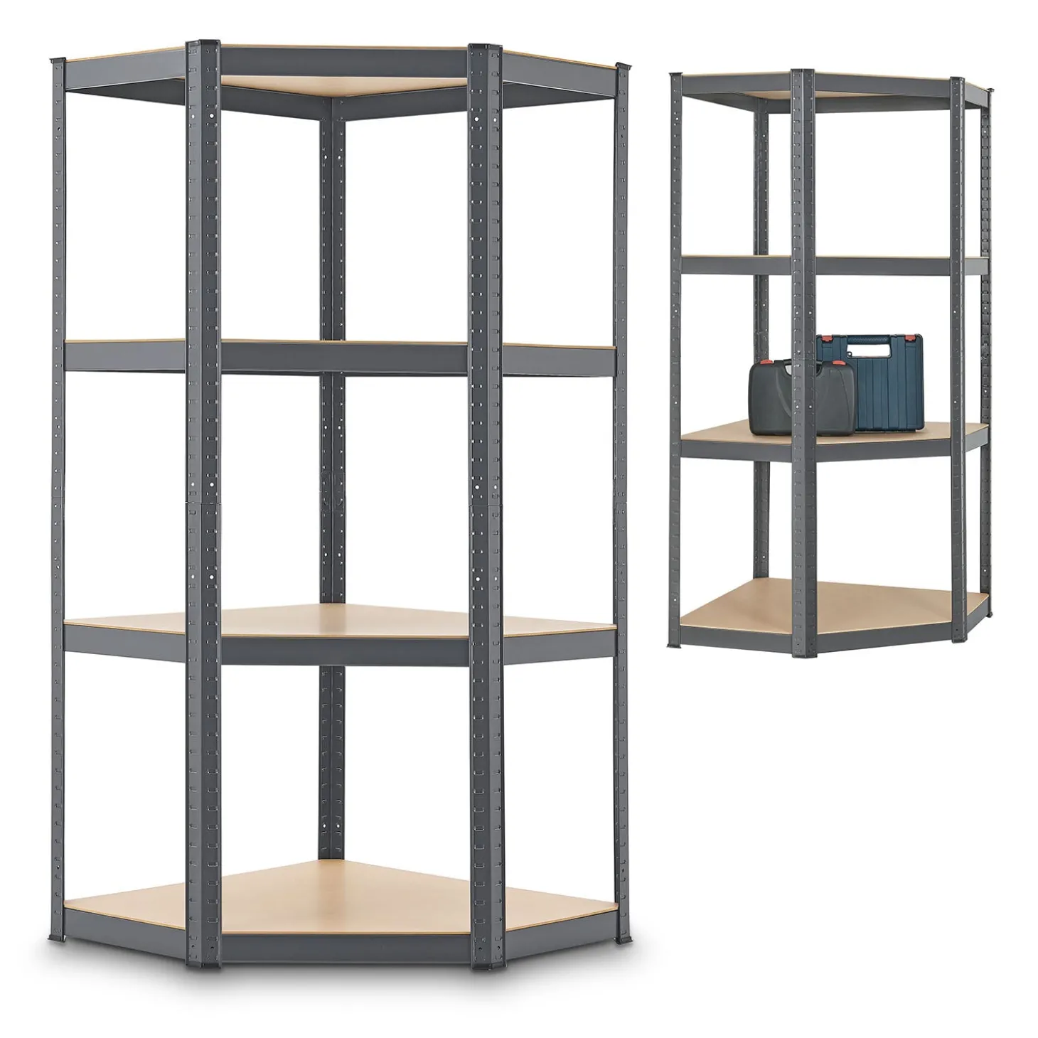 Eckregal Corner Easy 160 x 75 x 40-75 cm