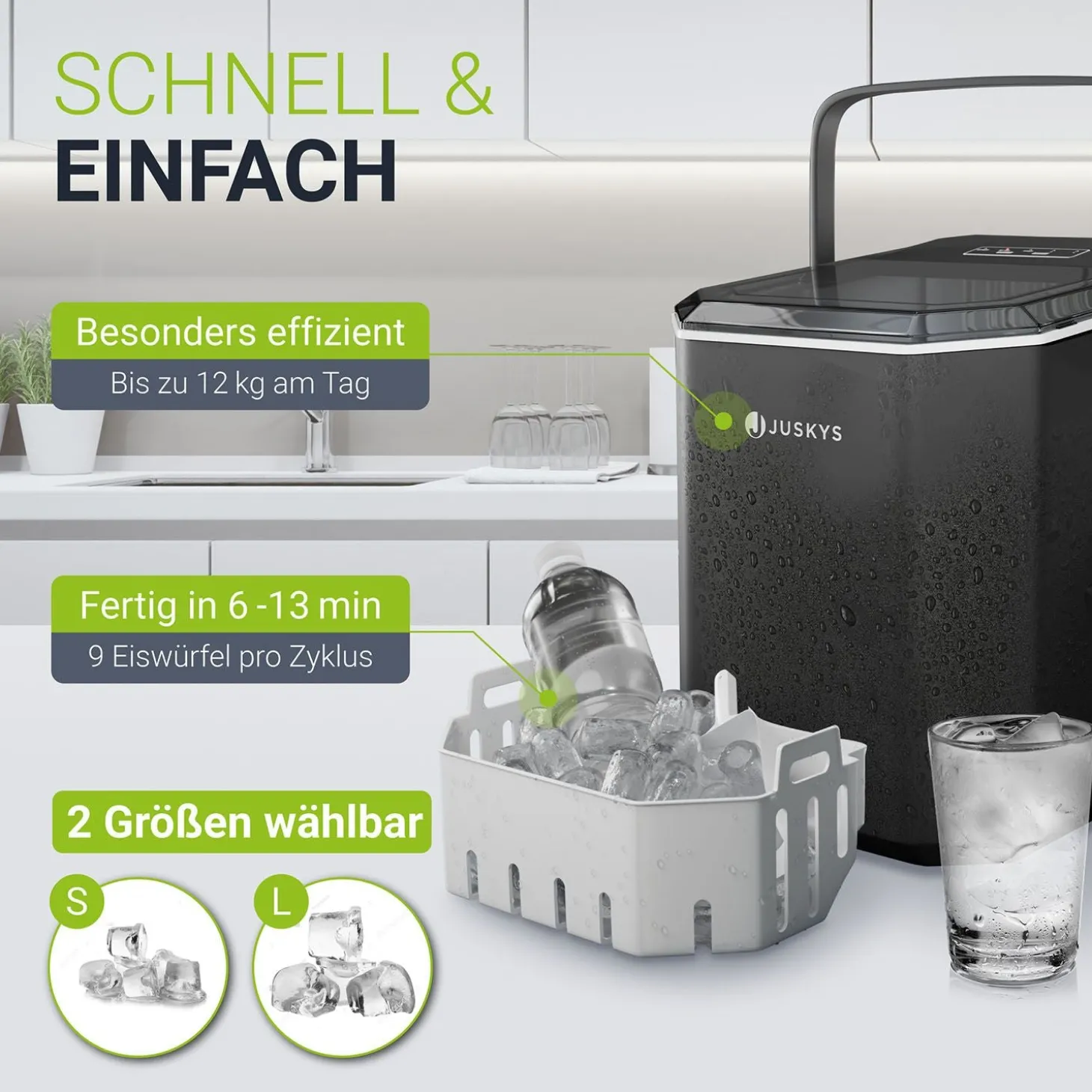 Eiswürfelmaschine mit Selbstreinigung IceOracle