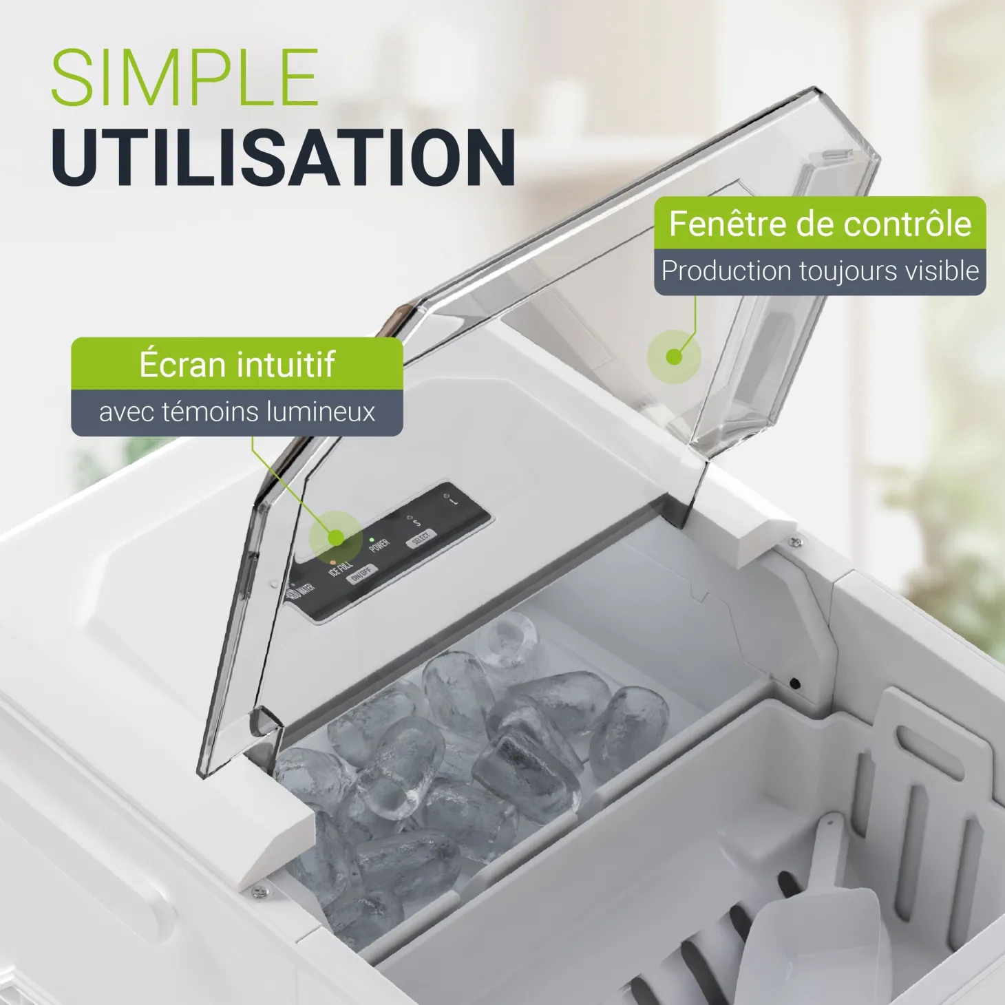 Eiswürfelmaschine mit Selbstreinigung IceOracle