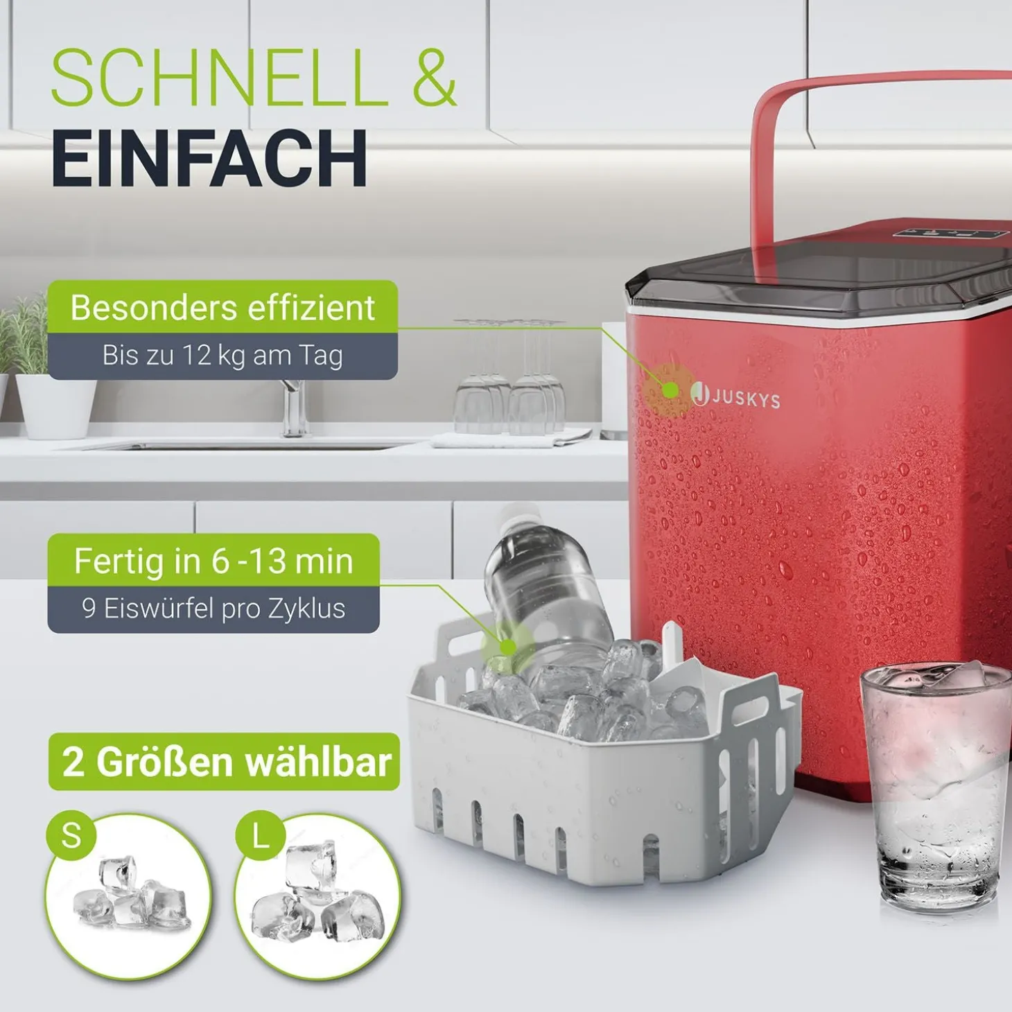 Eiswürfelmaschine mit Selbstreinigung IceOracle