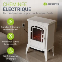 Elektrokamin 2000W mit Flammeneffekt