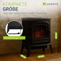 Elektrokamin 2000W mit Flammeneffekt
