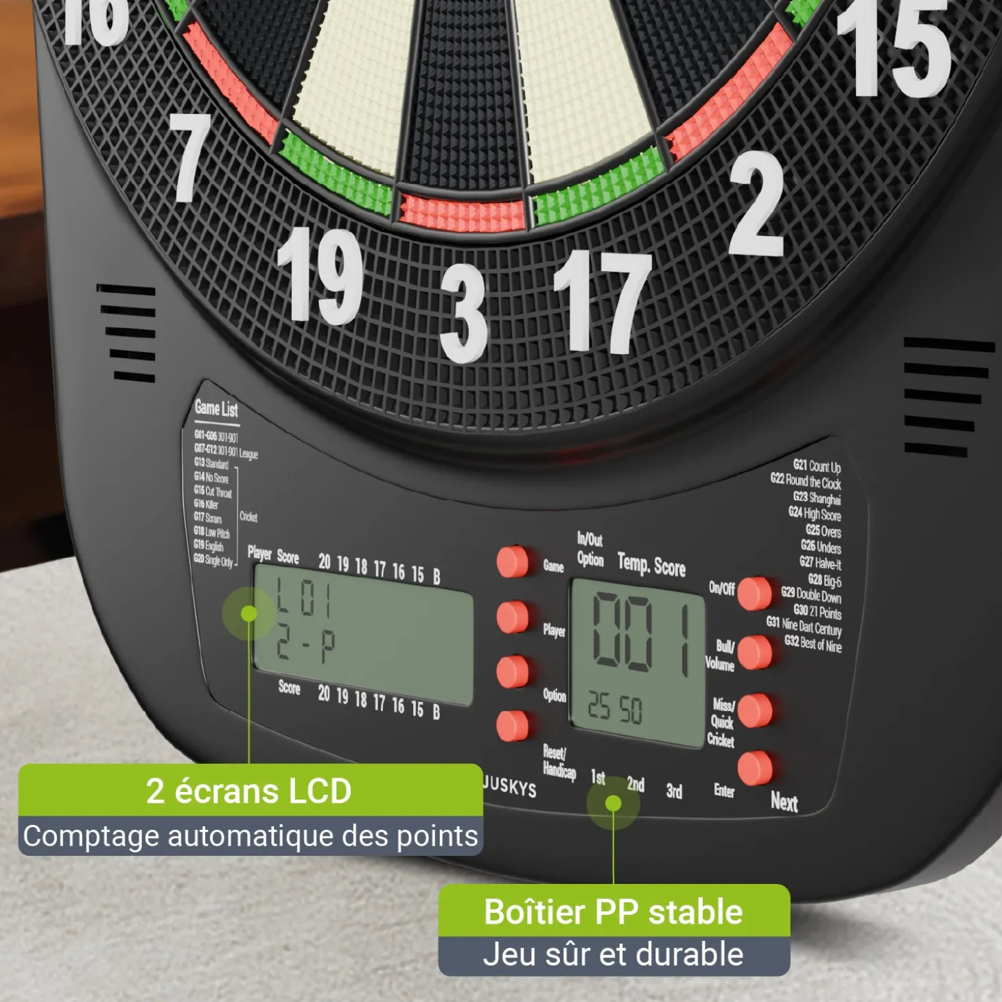 Elektronische Dartscheibe