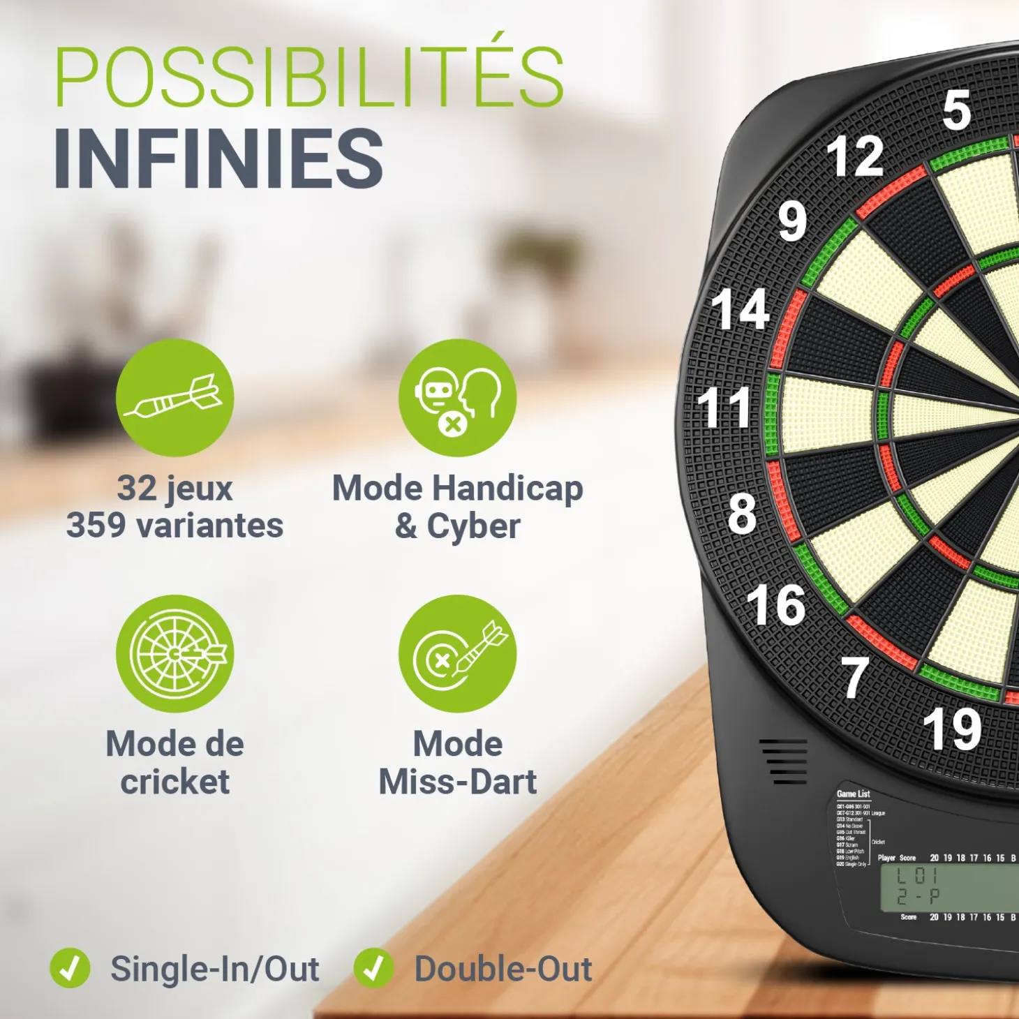 Elektronische Dartscheibe