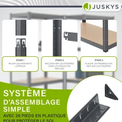3er Regalsystem 1 Corner & 2 Basic