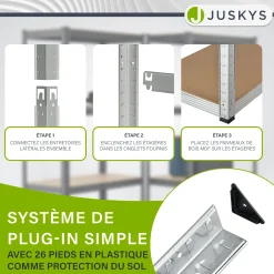 3er Regalsystem 1 Corner & 2 Basic