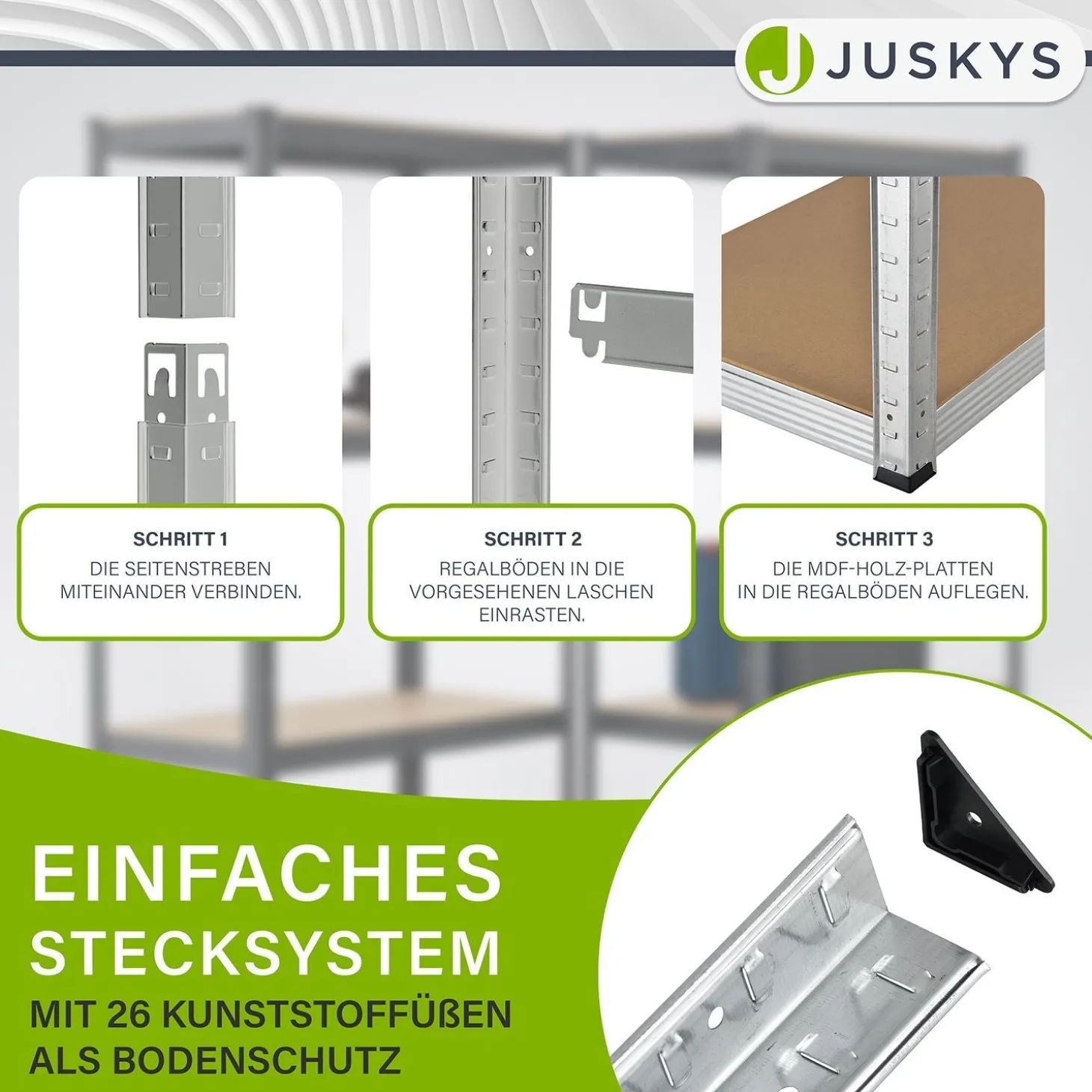 3er Regalsystem 1 Corner & 2 Easy