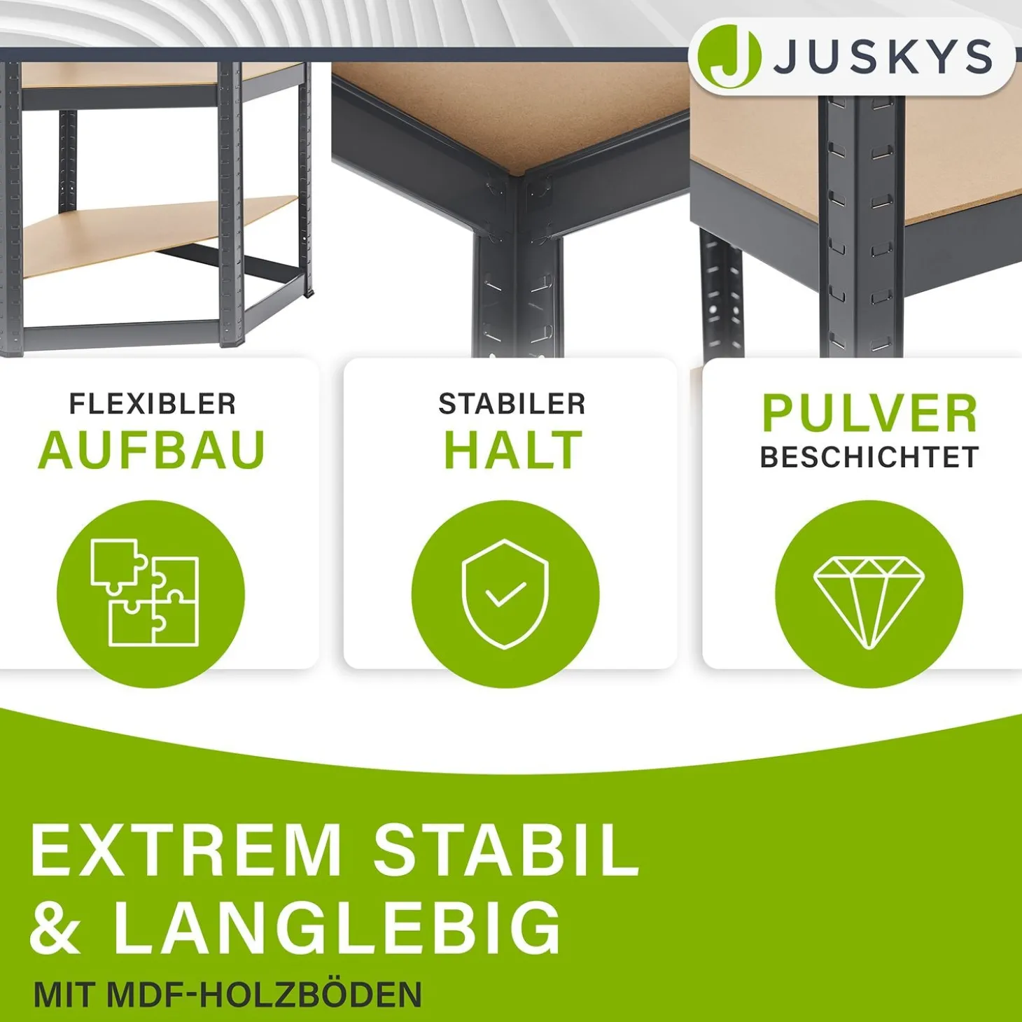 3er Regalsystem 1 Corner & 2 Easy