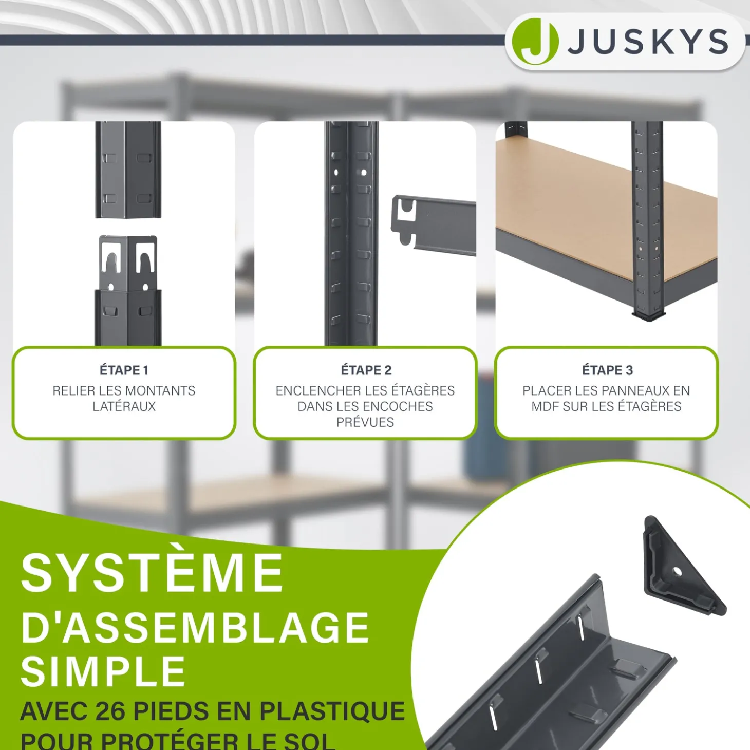 3er Regalsystem 1 Corner & 2 Easy