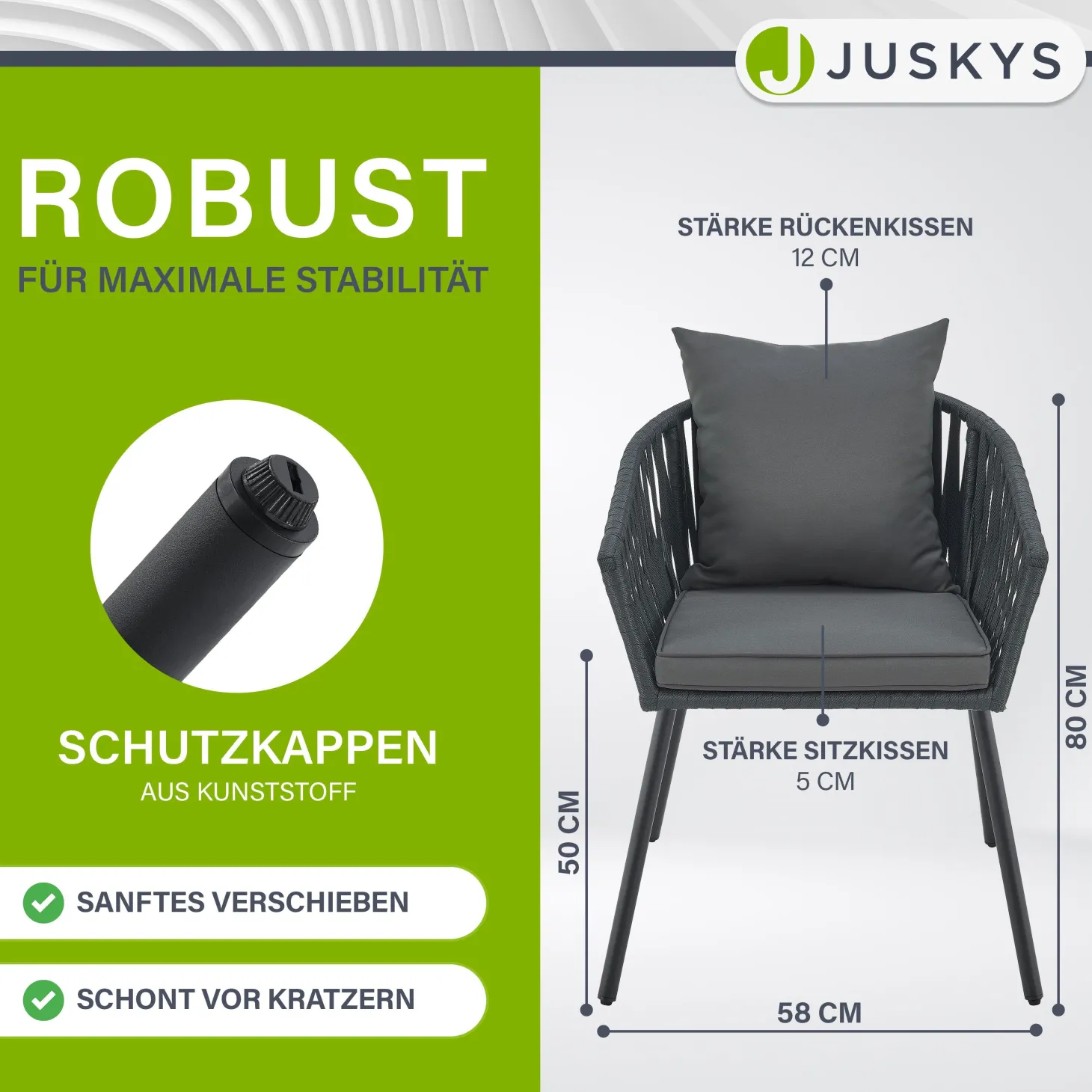 2er-Set Rope Stühle