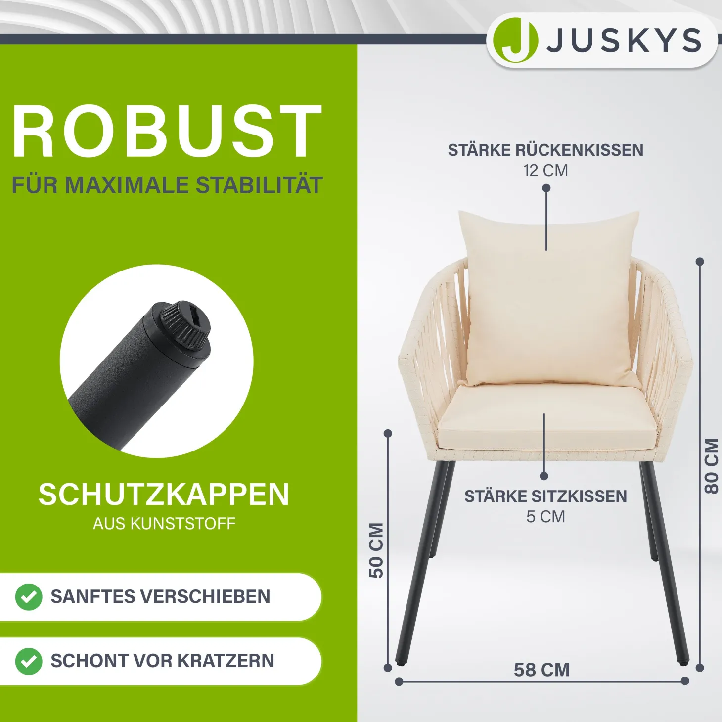 2er-Set Rope Stühle