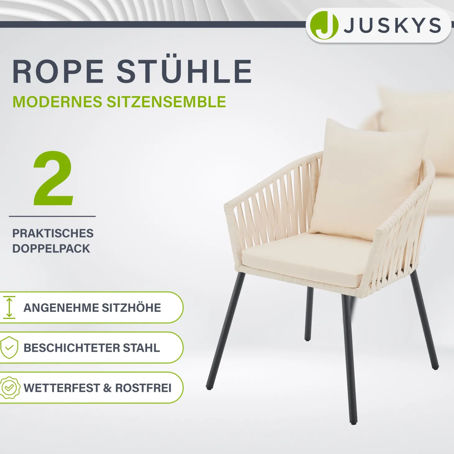 2er-Set Rope Stühle