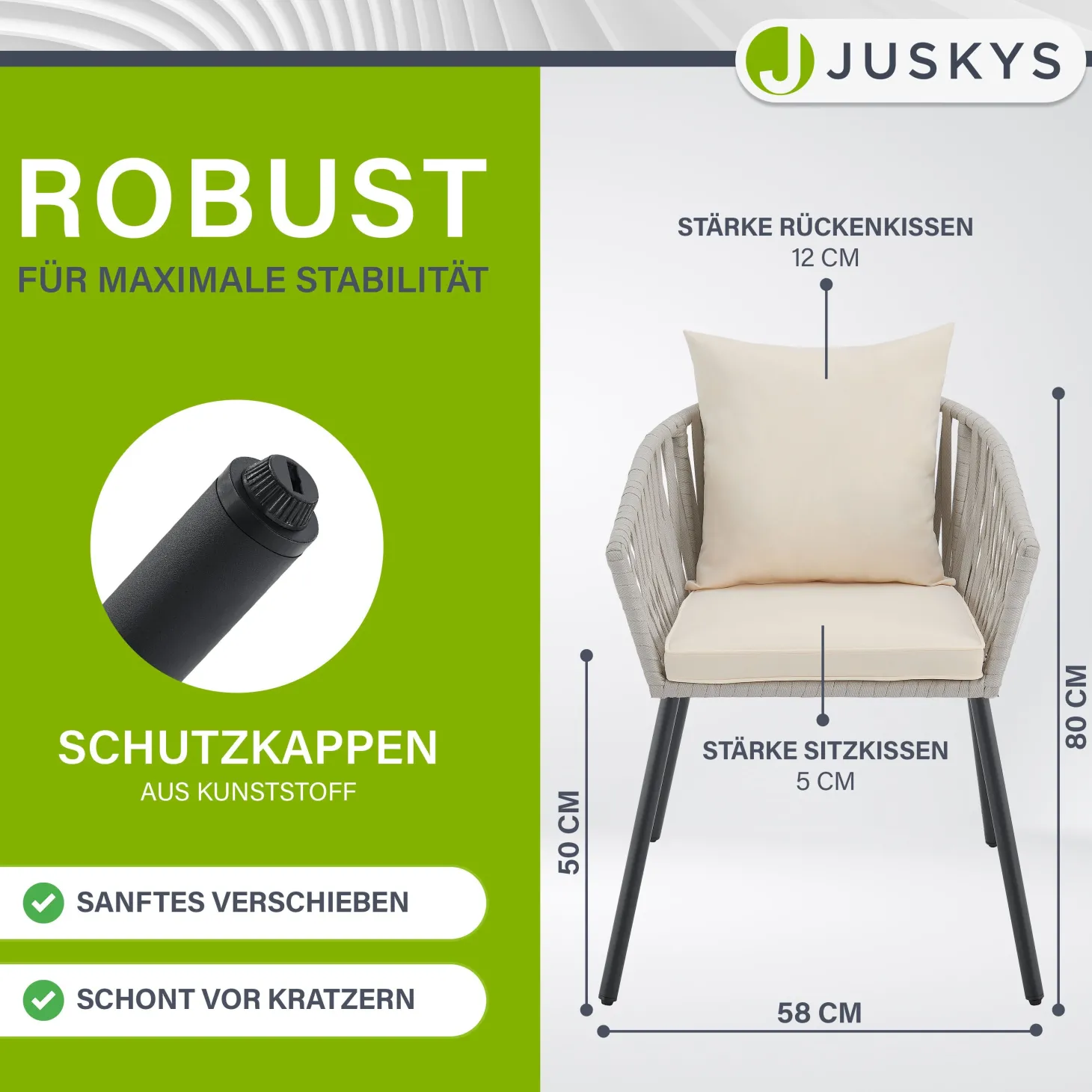 2er-Set Rope Stühle