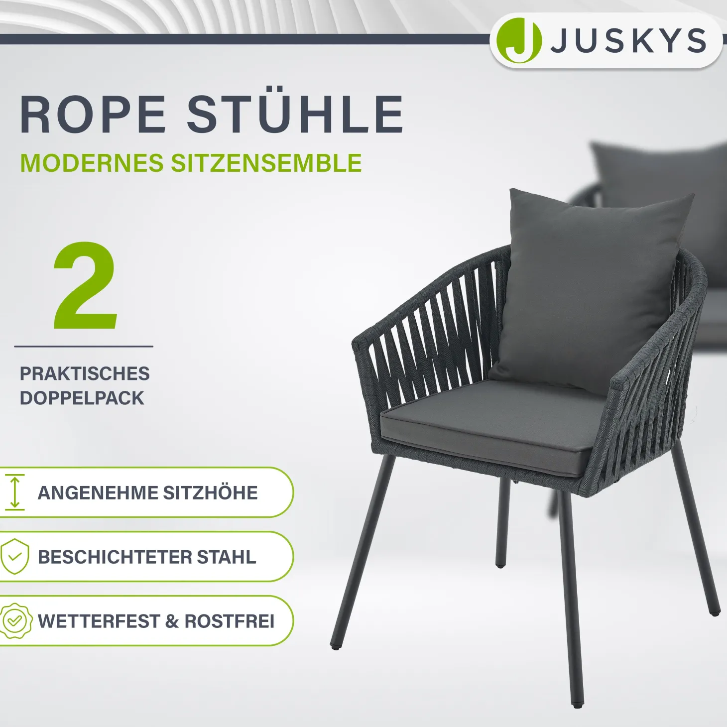 2er-Set Rope Stühle
