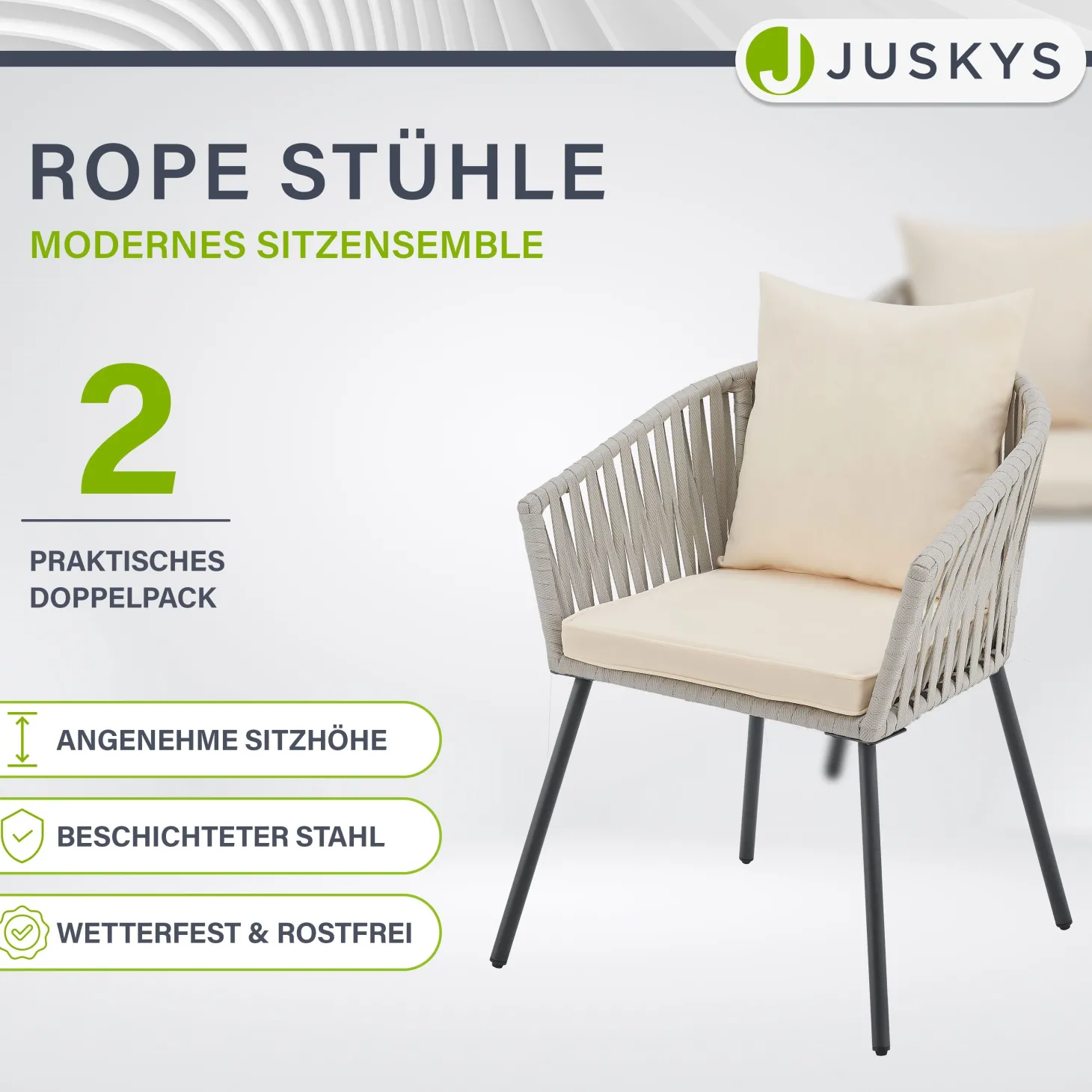 2er-Set Rope Stühle