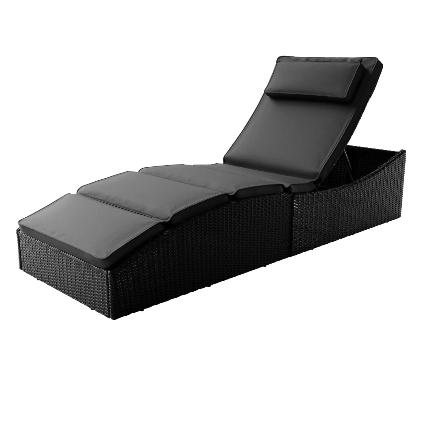 Faltbare Polyrattan Sonnenliege Lamia