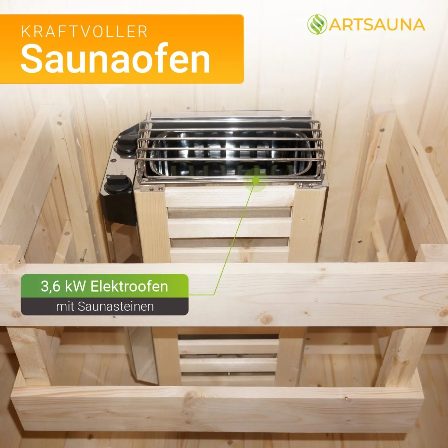 Fasssauna quadratisch Nolvik