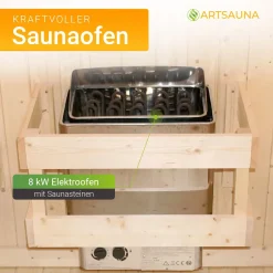 Fasssauna quadratisch Nolvik