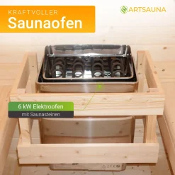 Fasssauna quadratisch Nolvik