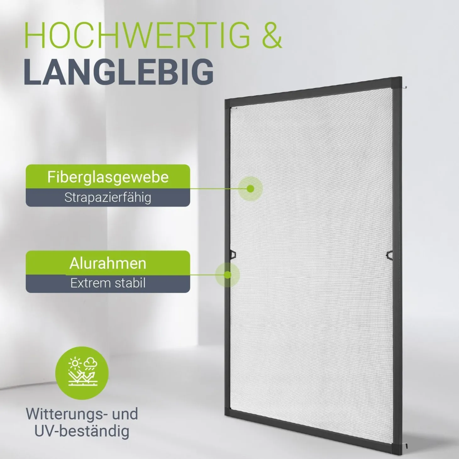 Fliegengitter für Fenster