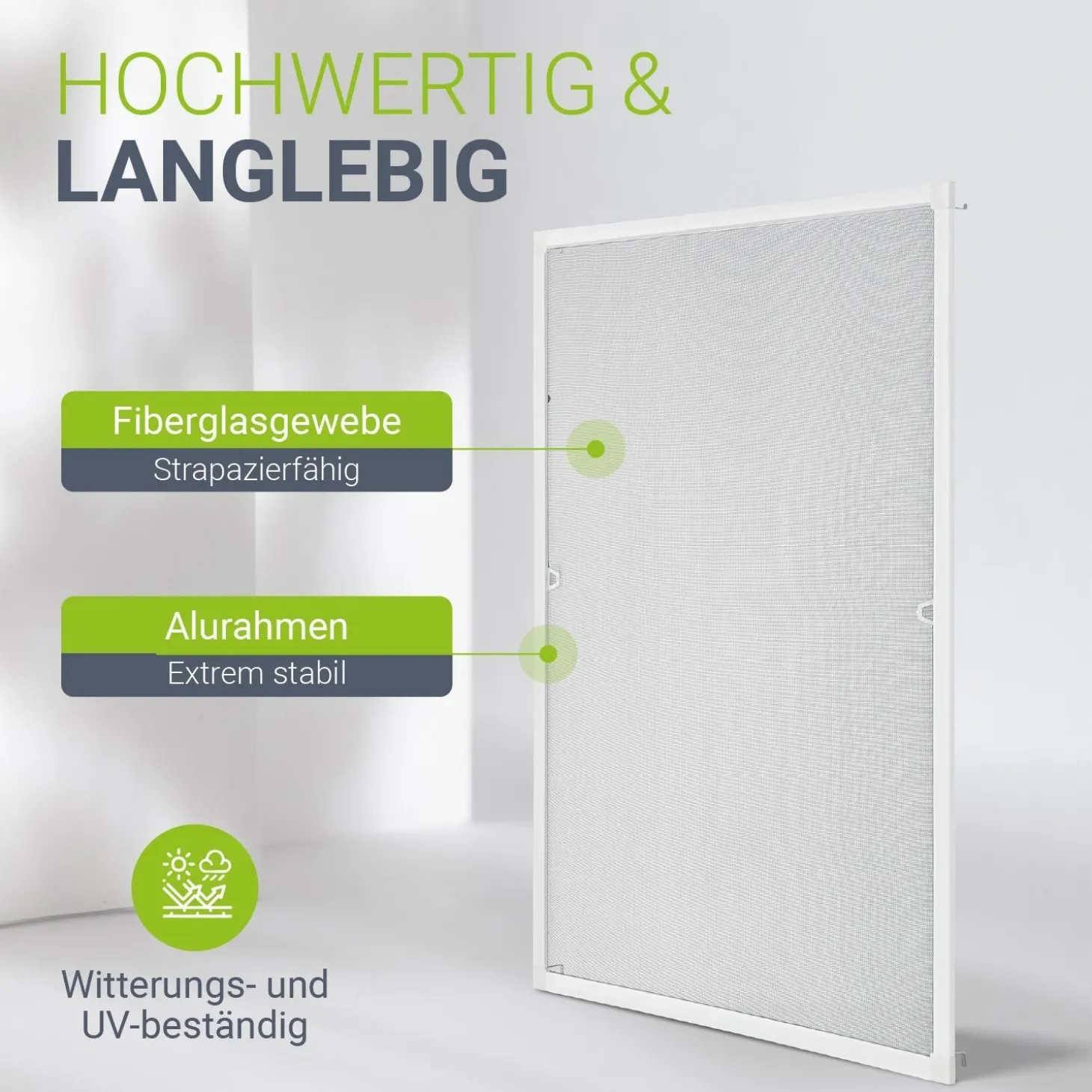 Fliegengitter für Fenster