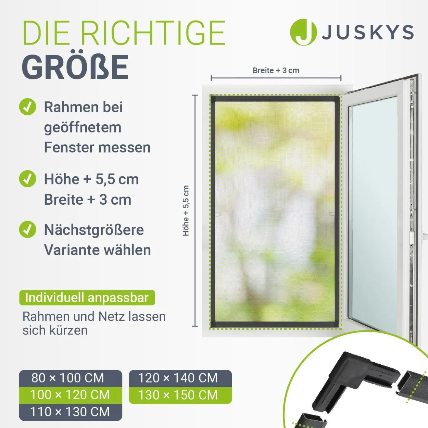 Fliegengitter für Fenster