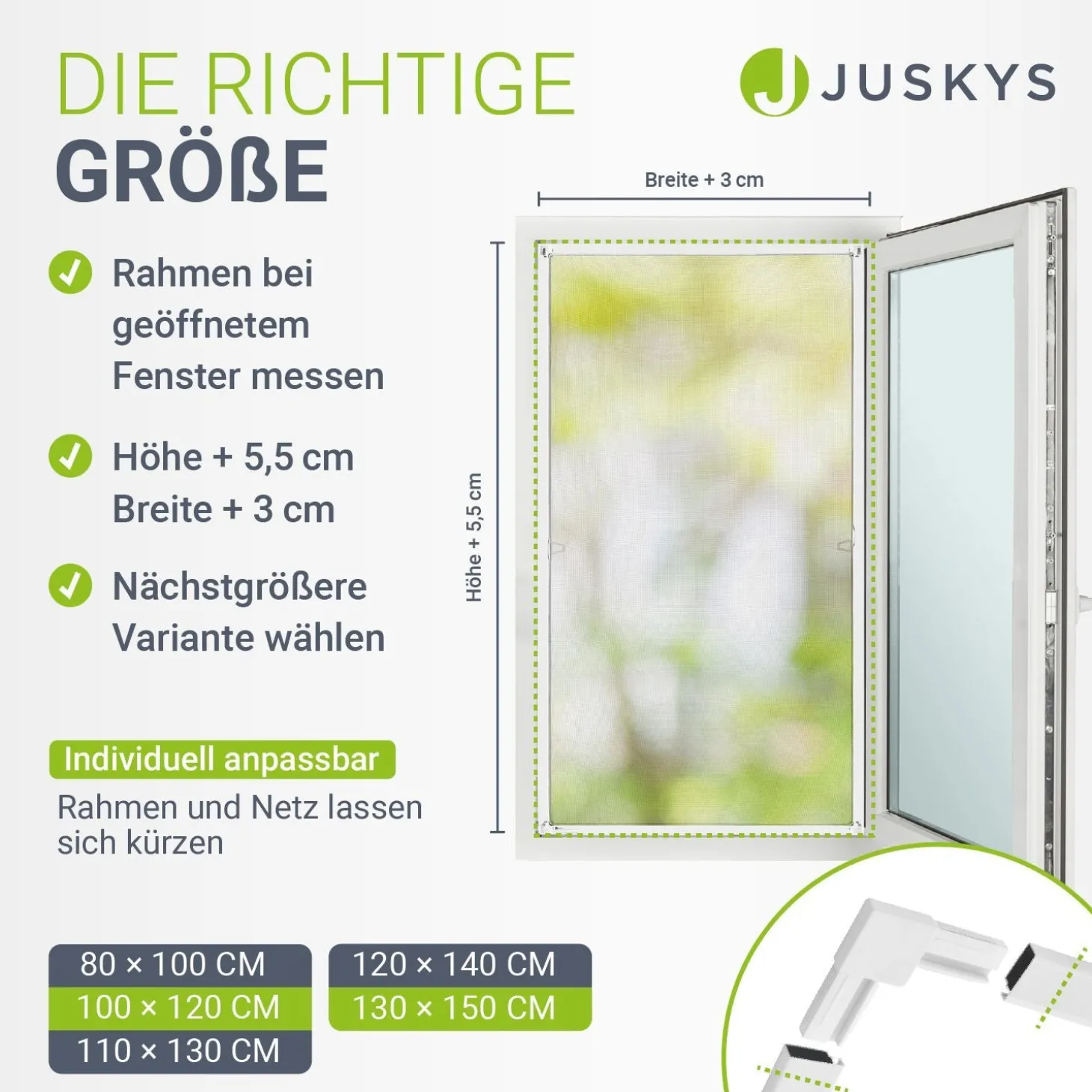 Fliegengitter für Fenster