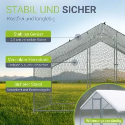 Freilaufgehege HLS25T für Hühner