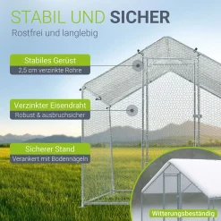 Freilaufgehege HLS25T für Hühner