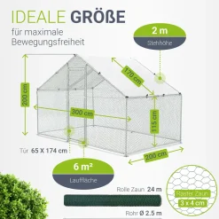 Freilaufgehege HLS25T für Hühner