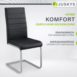 Freischwinger Stuhl Vegas mit Kunstleder