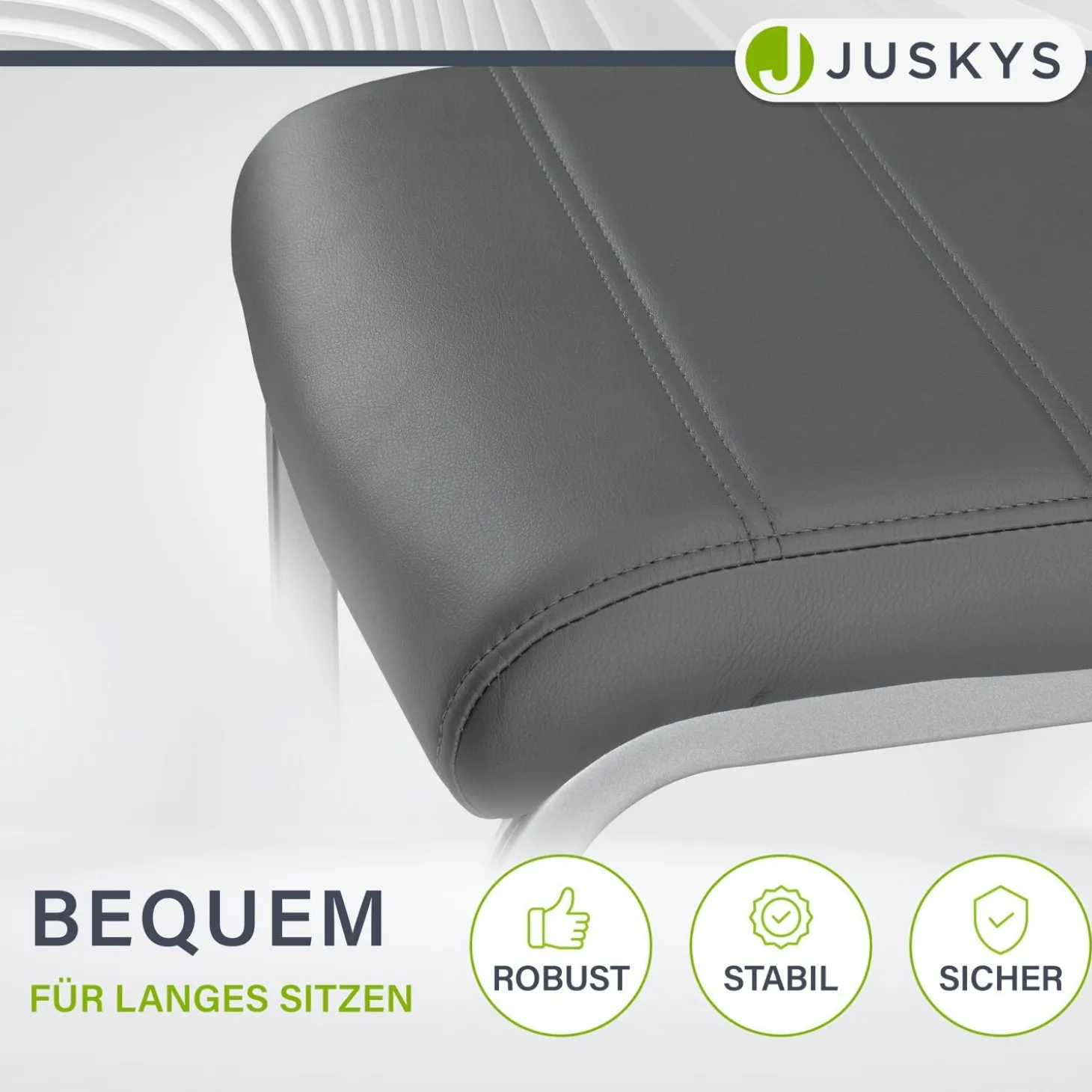Freischwinger Stuhl Vegas mit Kunstleder