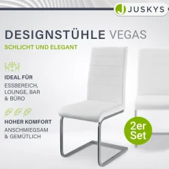 Freischwinger Stuhl Vegas mit Kunstleder