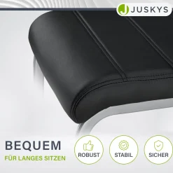 Freischwinger Stuhl Vegas mit Kunstleder